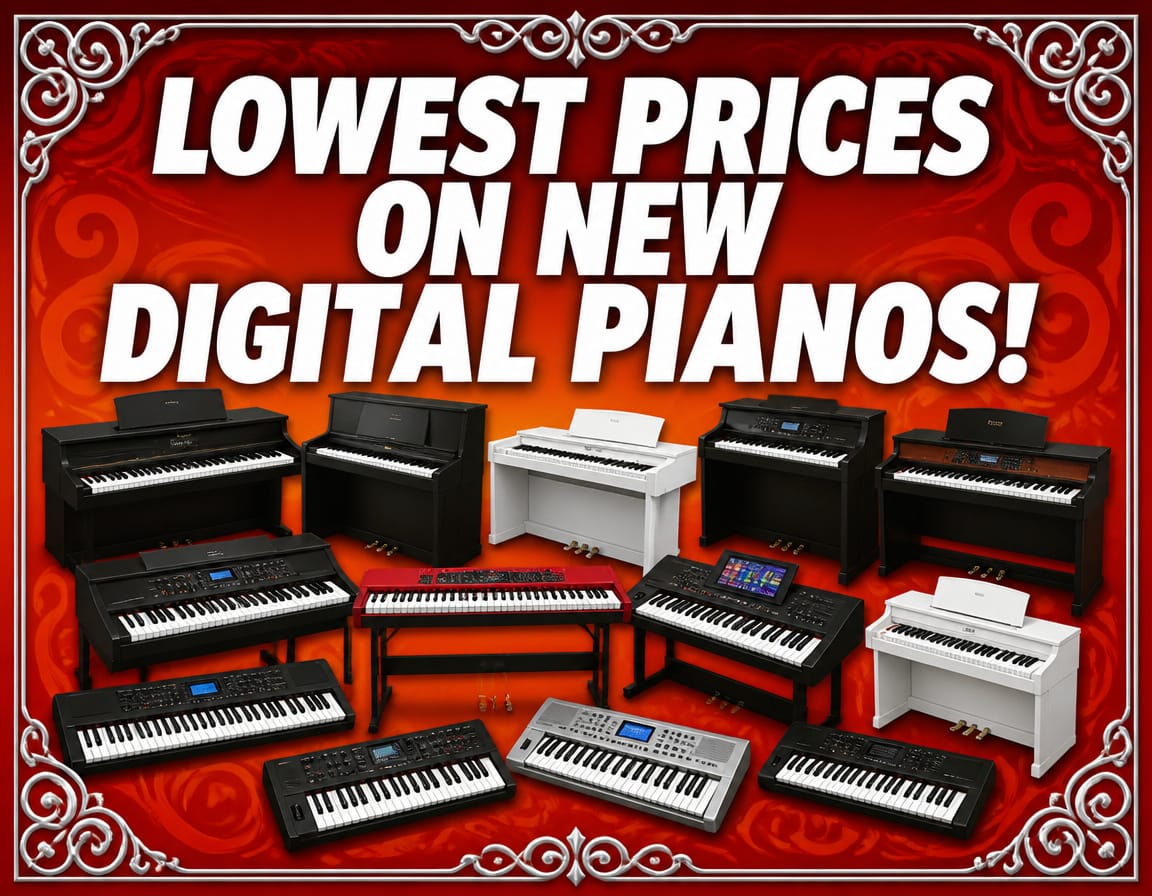 Lowest Prices on New Digital Pianos