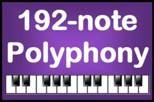 Kawai CN201 192-note polyphony