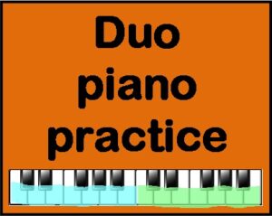 Duo piano practice