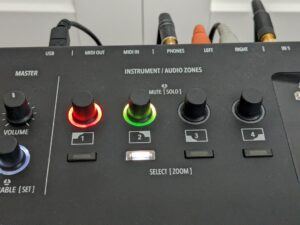 Muted instrument knobs