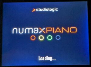 Numa X display screen - loading