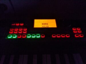 Korg XE20 digital piano control panel