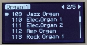 Organ sound library