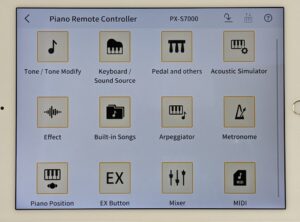 Casio Music Space APP Controls for PX-S6000/7000