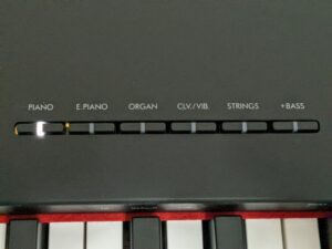 Main piano sound button