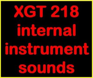 XGT 218 instrument sounds