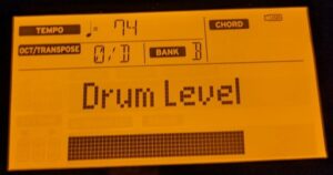 XE20 drum volume level control