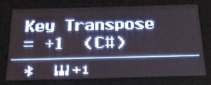 ES520 key transpose