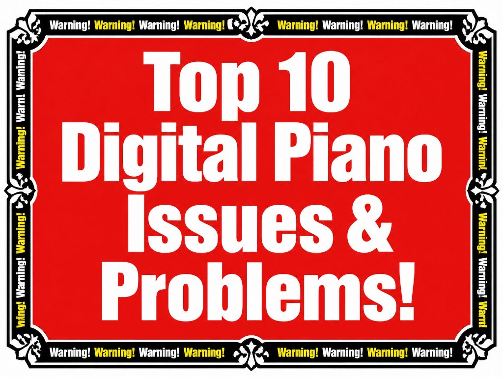 Top 10 digital piano problems - warning