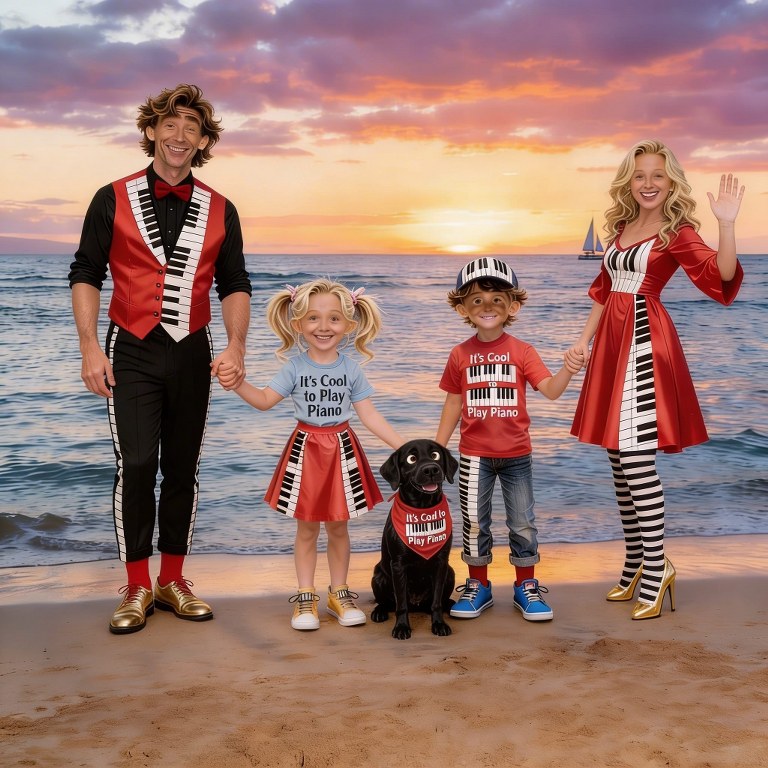 Keys Family at the beach 