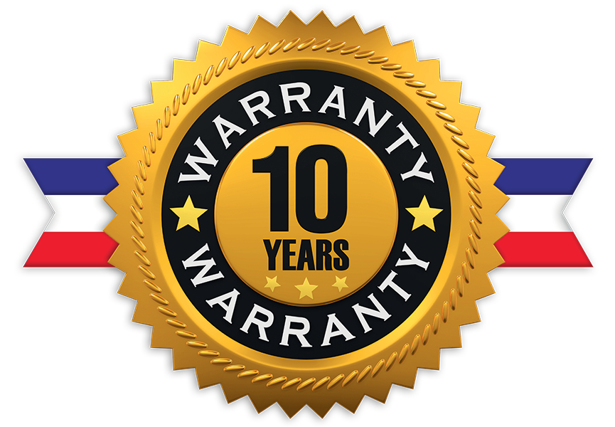 10 years warranty