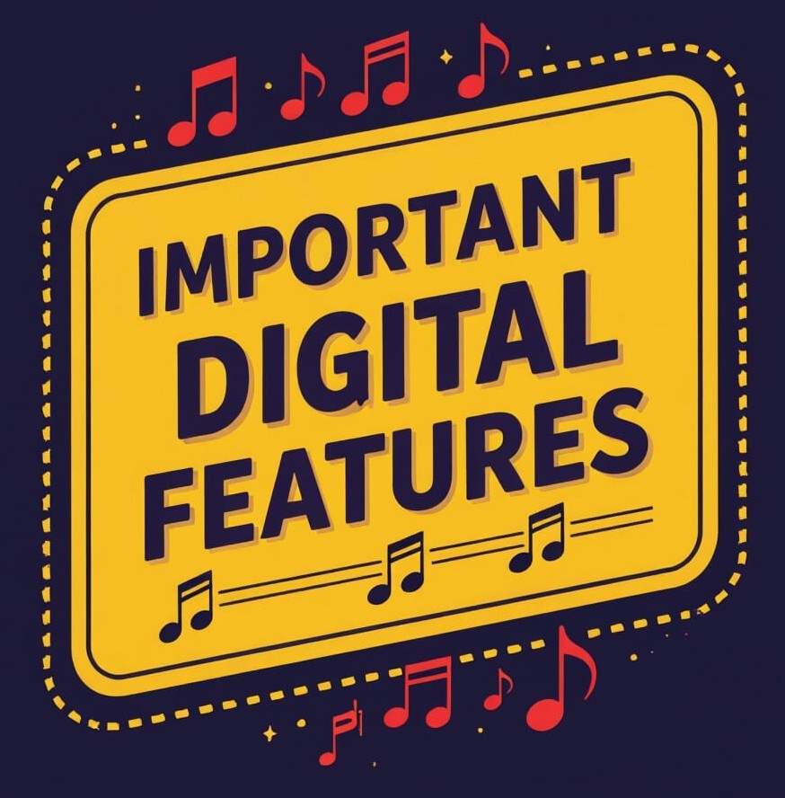 Roland LX 5, LX6, & LX9 Important digital features 