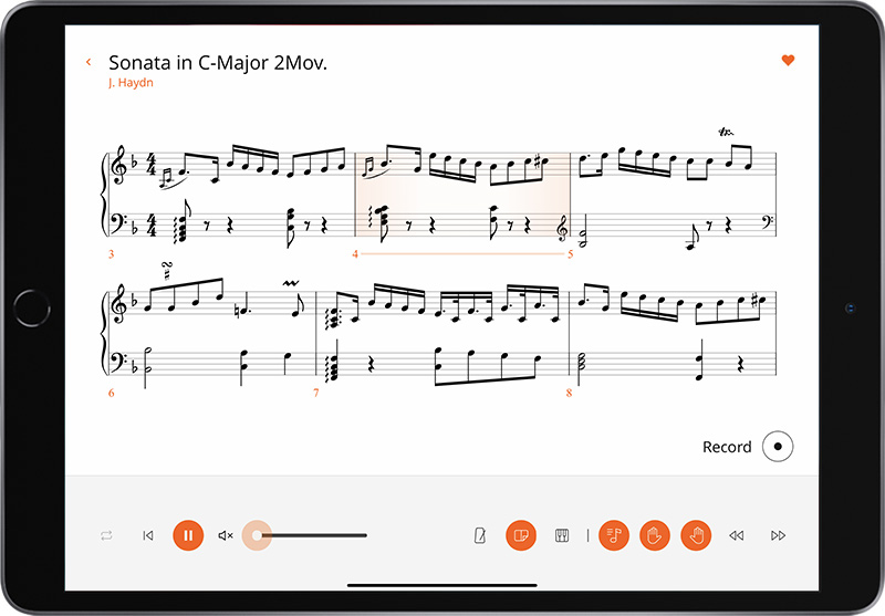 Roland Piano App score