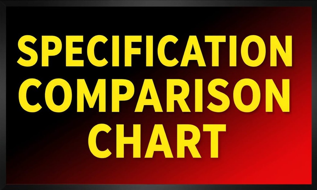 Roland LX 9, LX6, LX5 Specification comparison chart