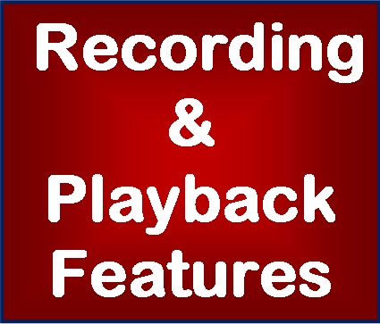 Recording & playback features