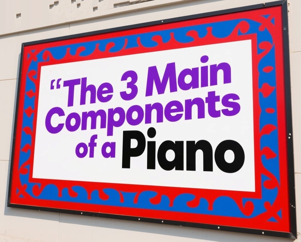 3 main components of a piano