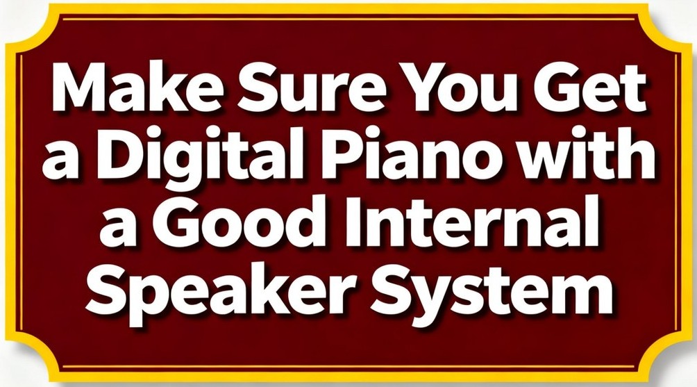 A good internal speaker system