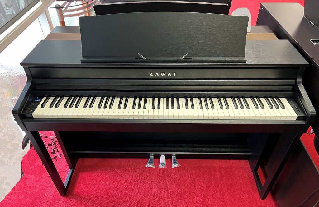 Kawai CA401 front view with pedals
