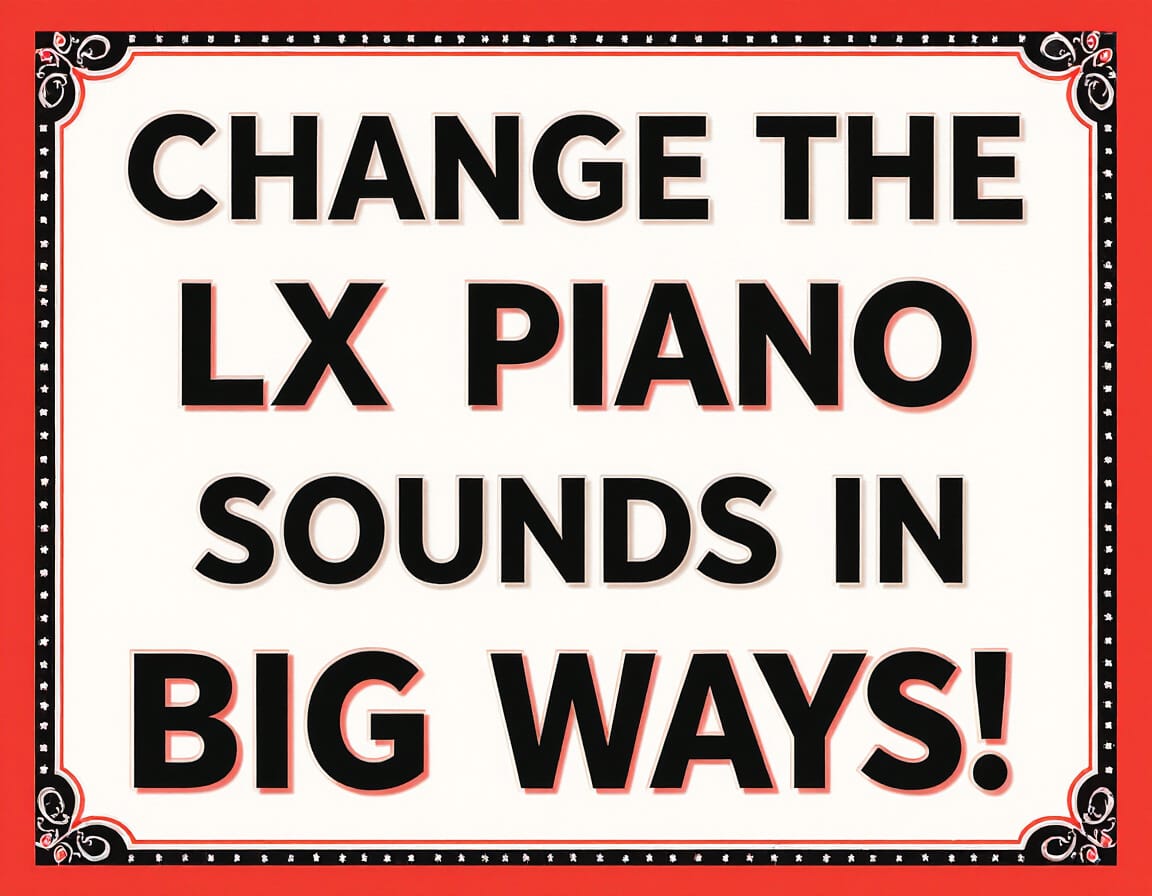 Change the LX piano sounds - sign