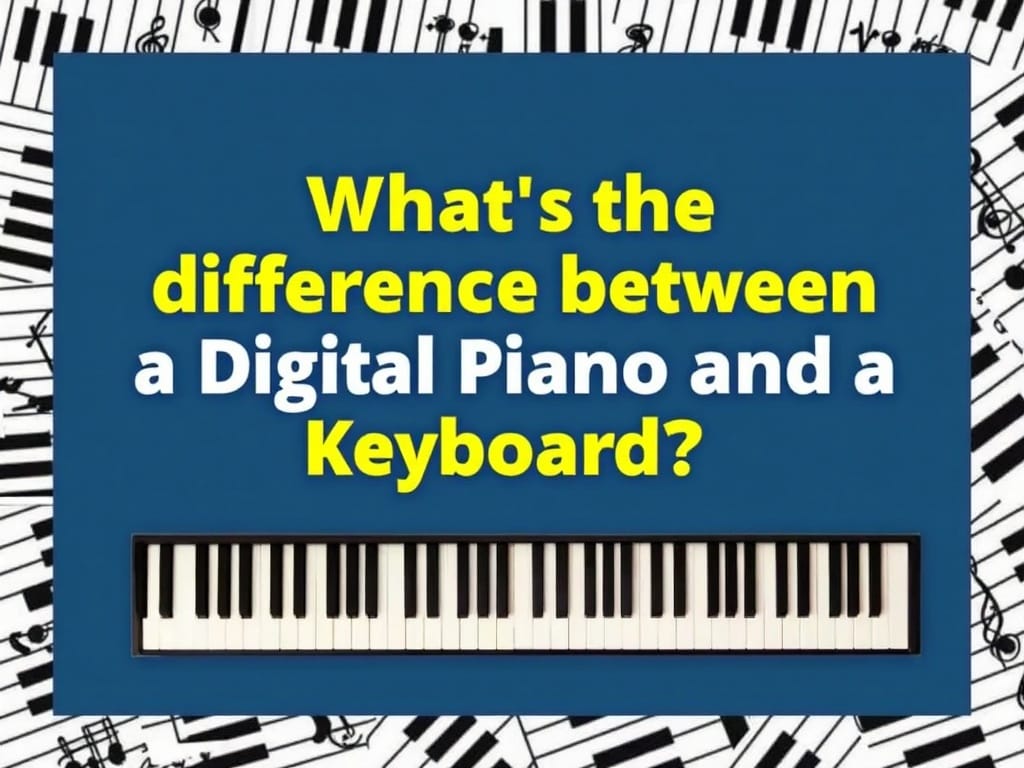 Difference between digital pianos and keyboards