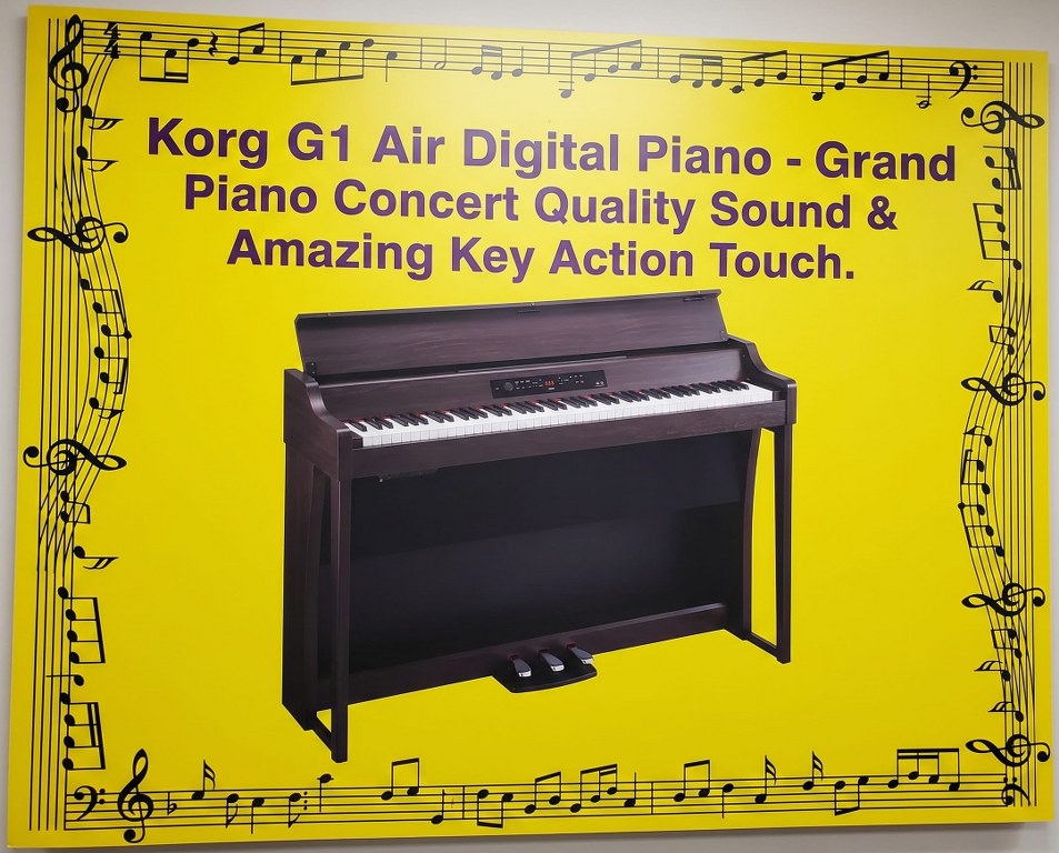 Korg G1 Air grand piano custom sign 