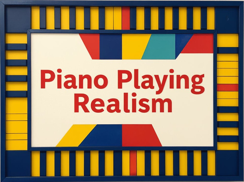 Piano Playing Realism sign