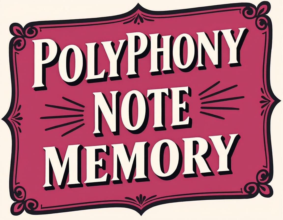 Polyphony note memory