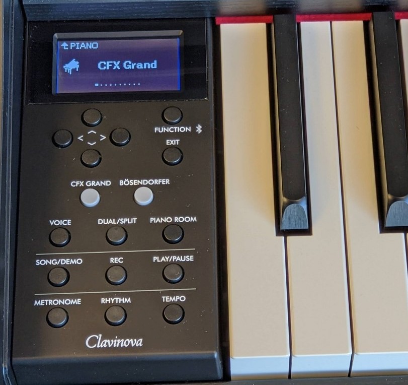 Yamaha Clavinova user interface