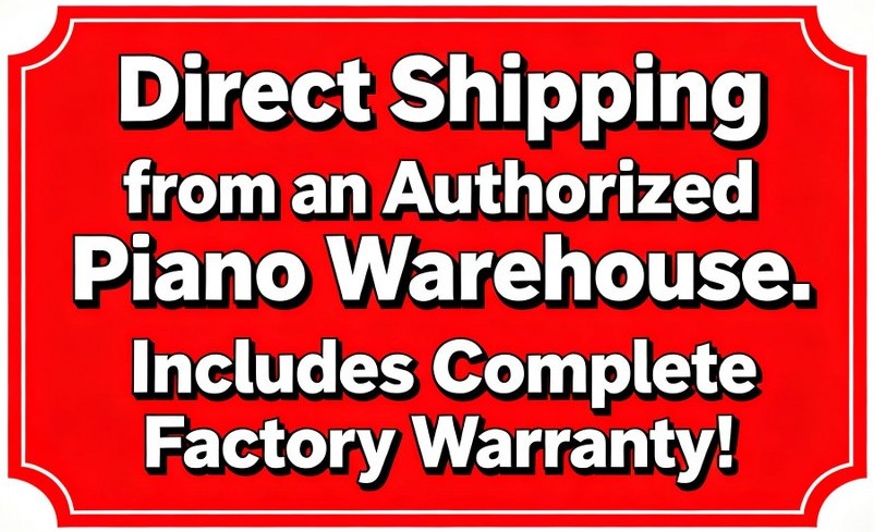 Driect shipping and factory warranty sign