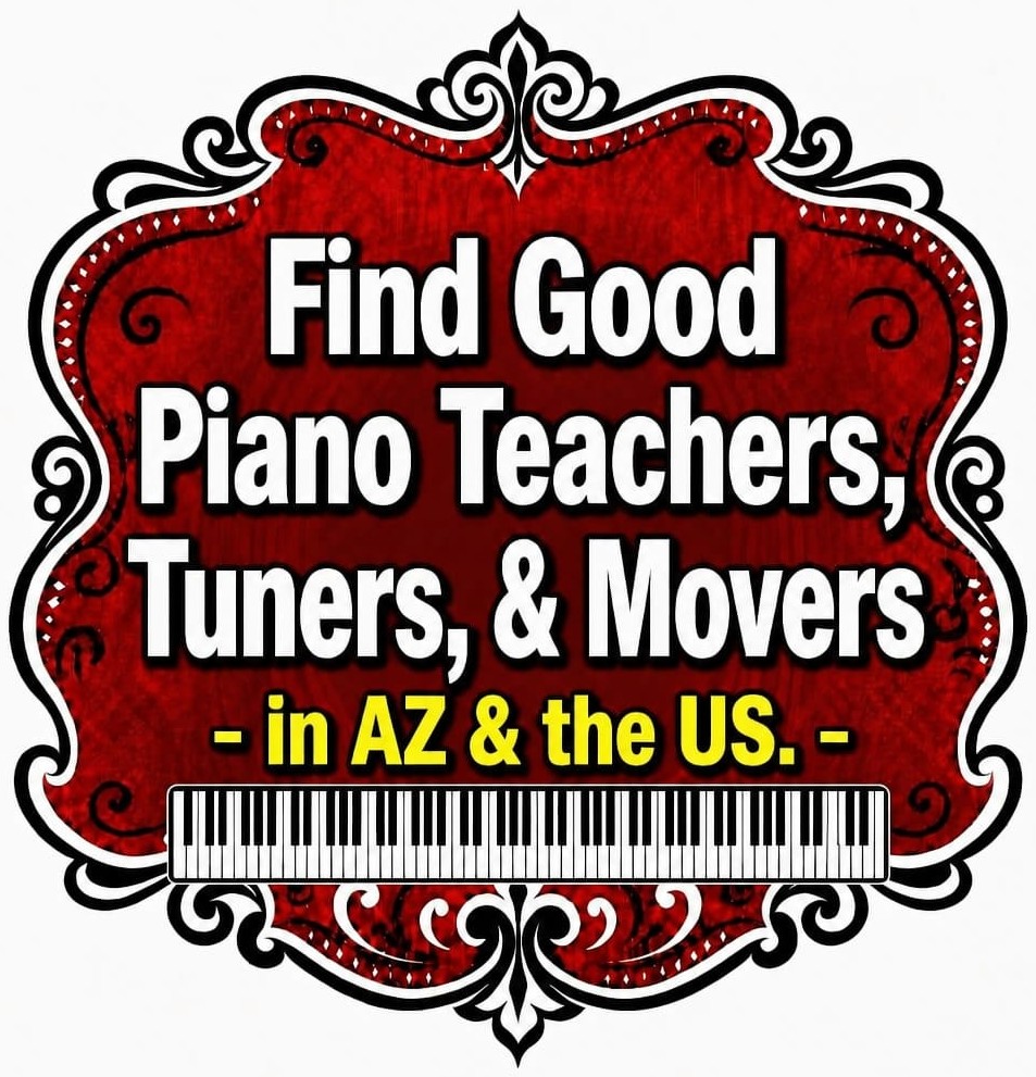 Find good piano teachers, piano tuners, piano movers in the arizona and the US