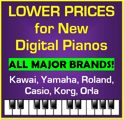 Lower Prices for new digital pianos