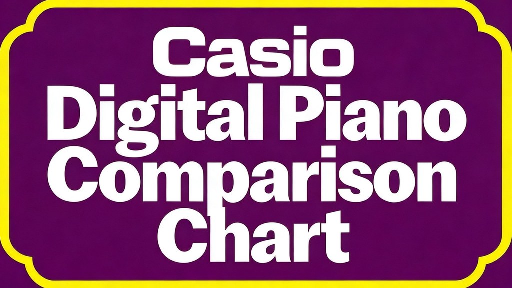 Casio digital piano comparison chart 