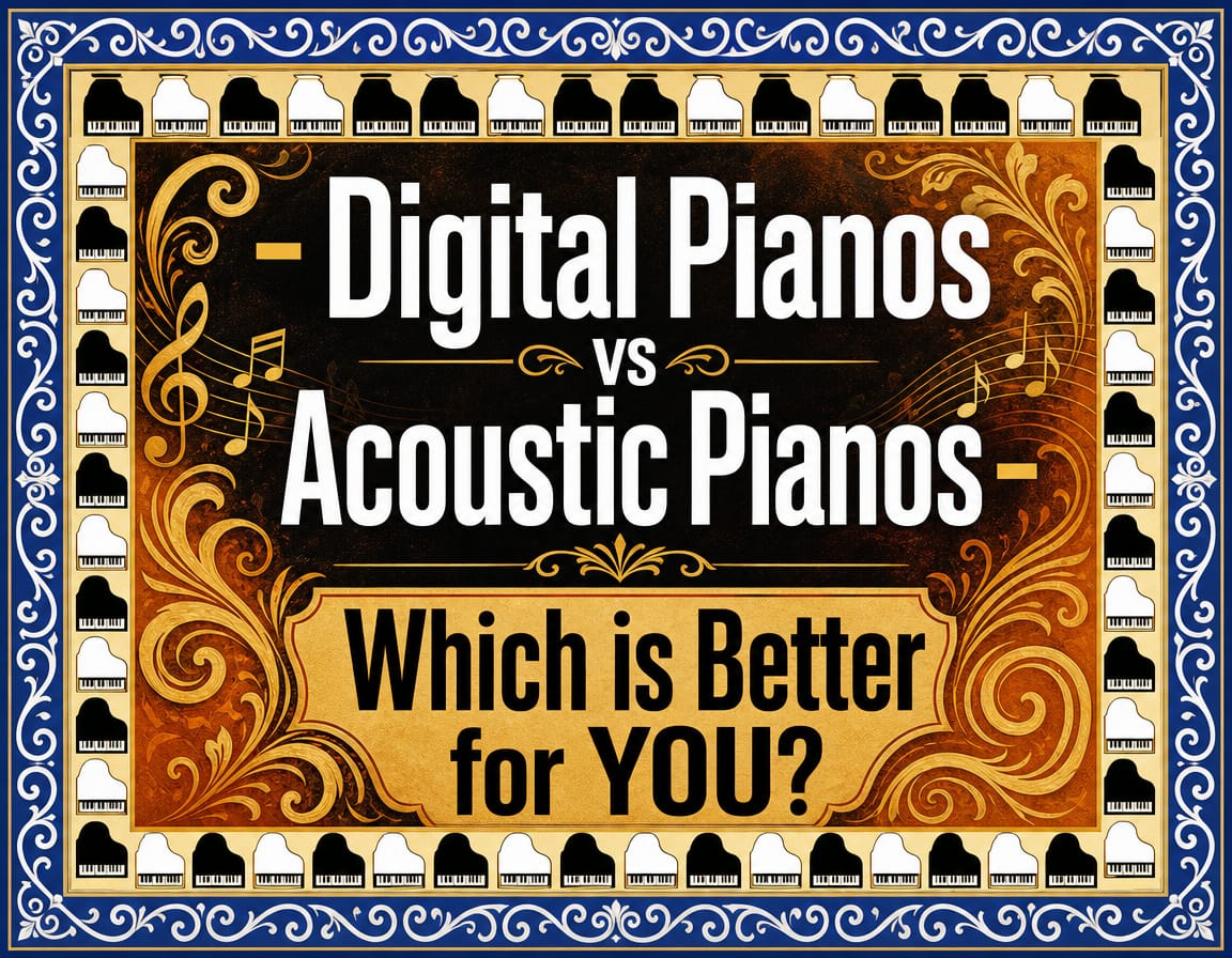 Digital Pianos vs Acoustic Pianos - which is better for you