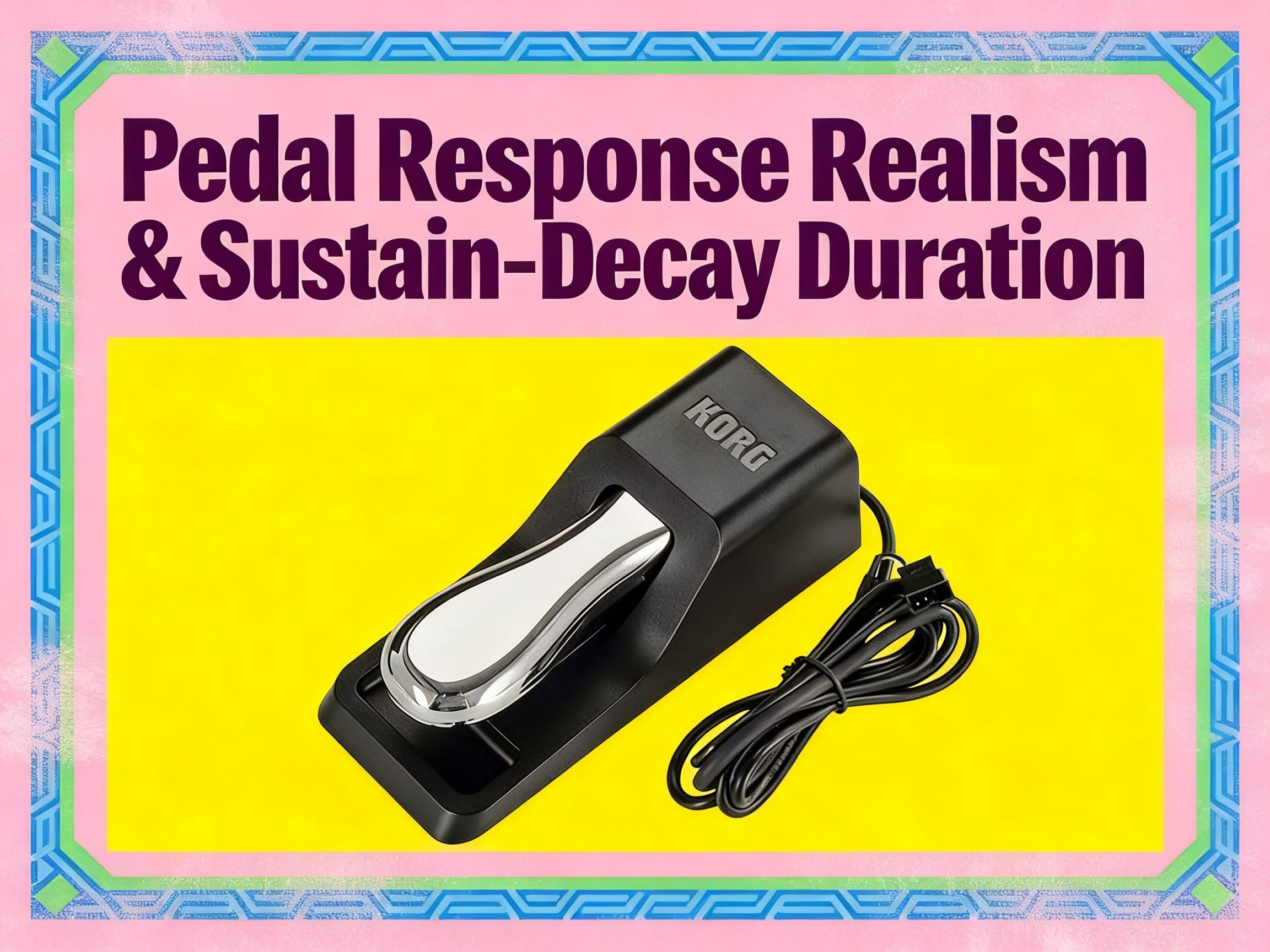 Korg B2+ Sustain Pedal sign