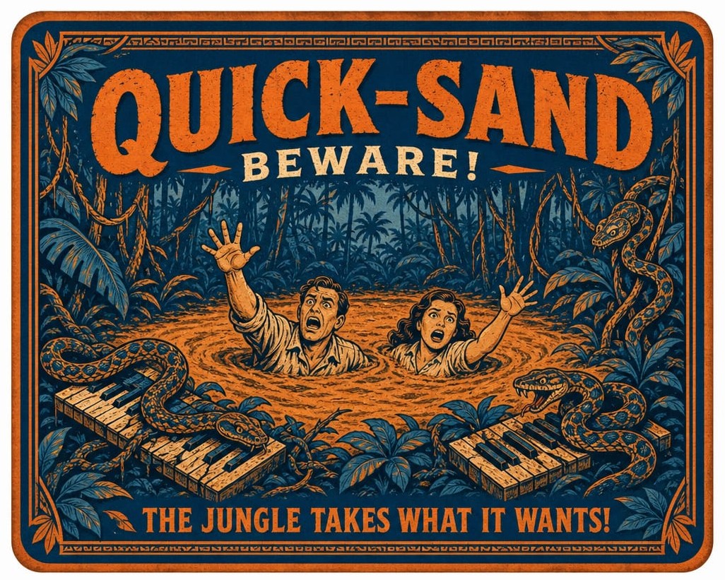 Digital Piano jungle quick-sand shopping