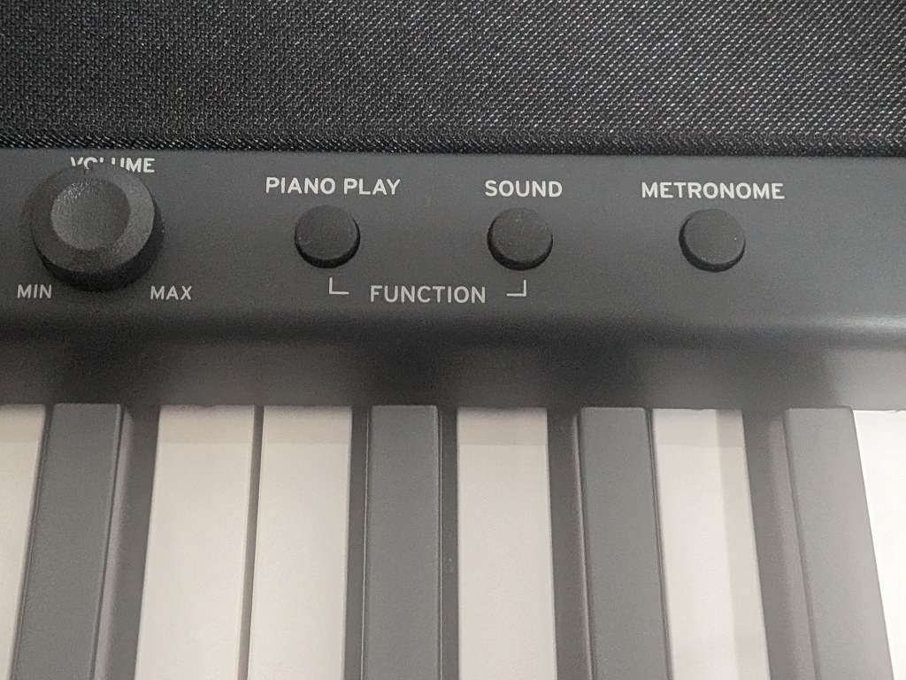 Korg B2+ control panel buttons
