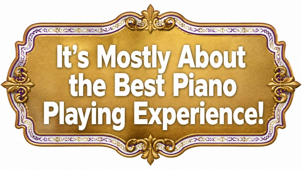 The best piano playing experience