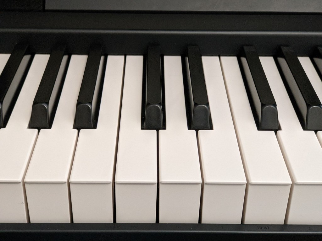 Piano keyboard keys