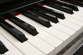 keyboard with black keys