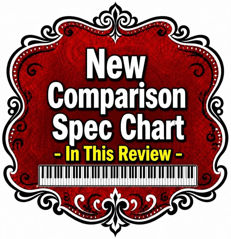 Comparison spec chart sign
