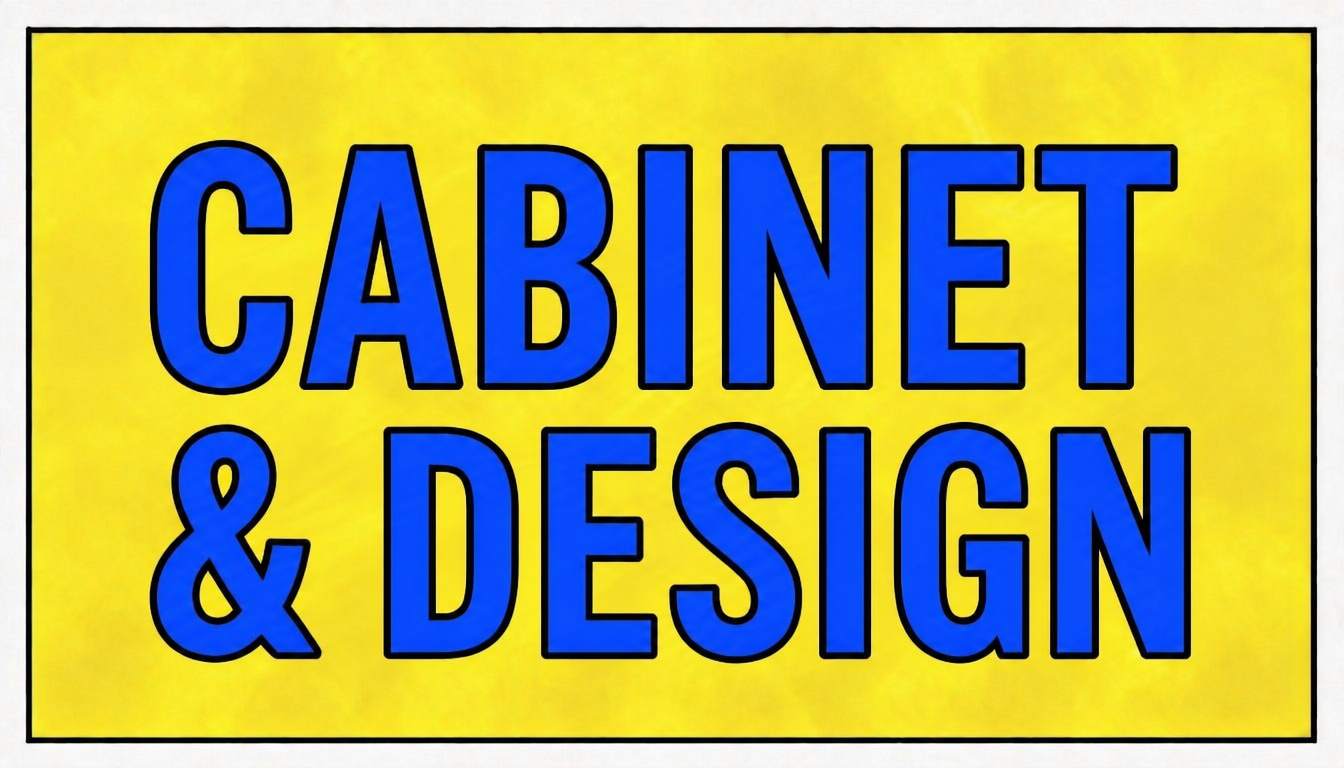 Cabinet & Design sign
