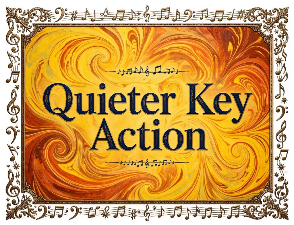  A quieter key action by Korg