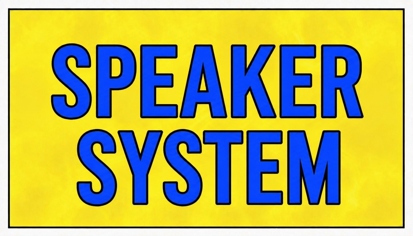 Speaker System sign