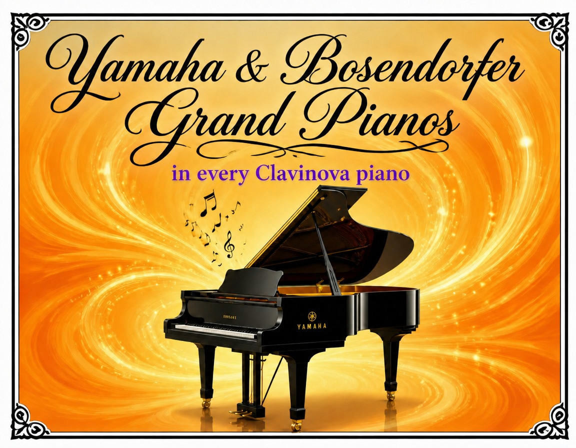 amaha & Bosendorfer grand pianos in every Clavinova piano