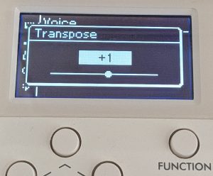 Yamaha Clavinova transpose feature