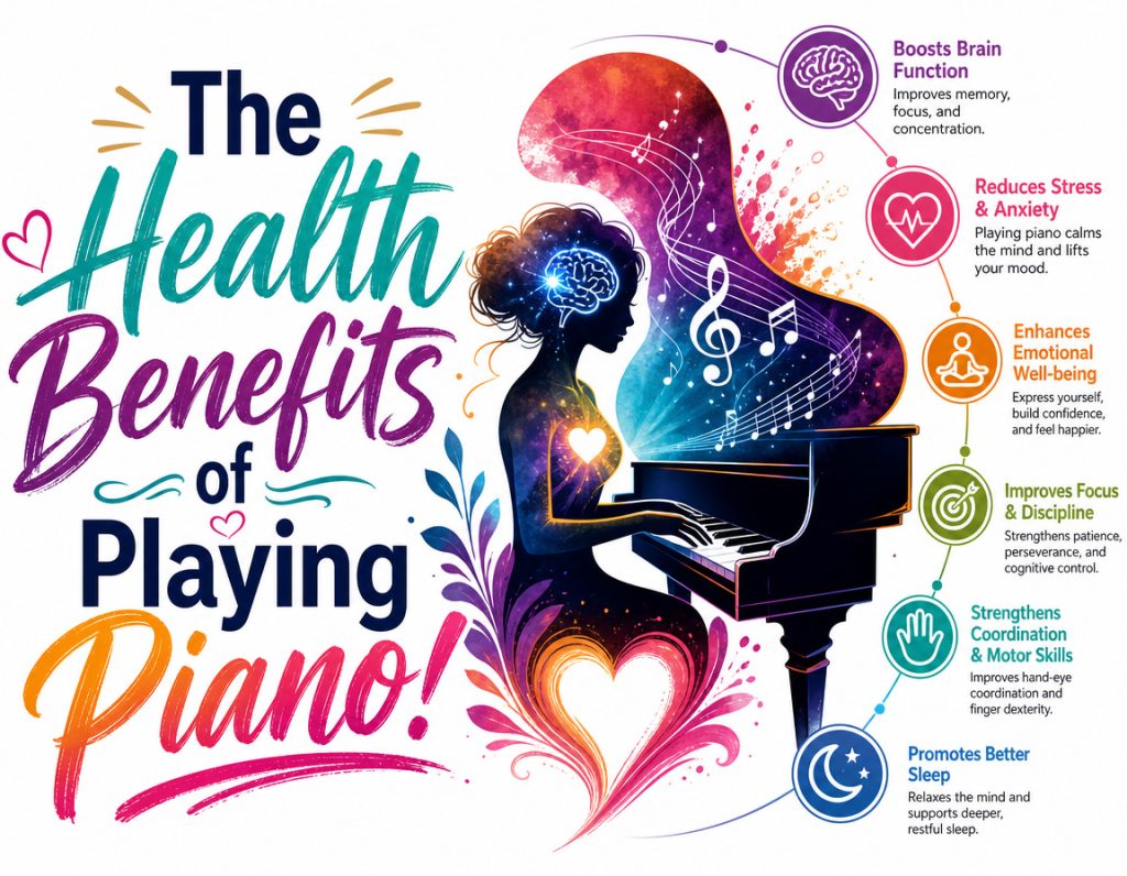 Health benefits of playing piano
